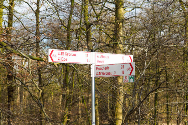 Radfahrschilder für die Freizeitgestaltung